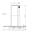 Coifa Parede Gallant Venezia Vidro Reto Inox 60cm 220v GCO60RM1A